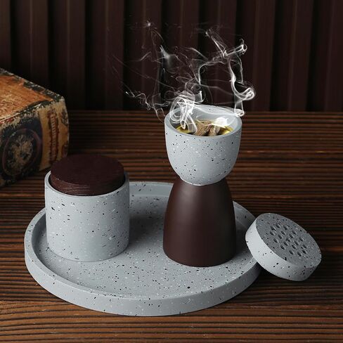Nordic Hourglass Incense Burner,Frankincense Resin Incense Burner,Oud Burner,Charcoal Incense Burner Frankincense Resin Burner, for Yoga, Spa Aromatherapy,Office & Home Decor in Saudi Arabia