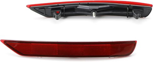 iJDMTOY Red Lens Rear Bumper Reflector Lenses Compatible With 2009-2018 Subaru Forester, OE-Spec LH RH Assembly in Kuwait