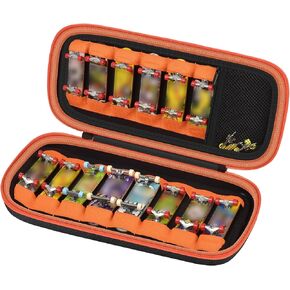casmilee Finger Skateboard Case for TECH DECK Fingerboard Ultra DLX 14 Pack, Element Collectible Mini Skateboards Holder, Kids Toy Storage for Sticker Sheets, Wheels, Tool, Screws and Nut- Box Only