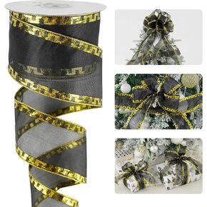 Huihuang Orange Shime Shier Wired Ribbon مع تقليم مفتاح يوناني نحاسي معاد