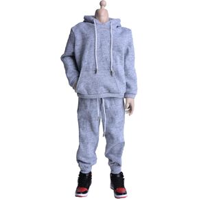 Meetoget 1/6 Scale Male Figure Sport Suit Sportswear Suit Clothes for 12 inch Action Figure PM103US,Grey