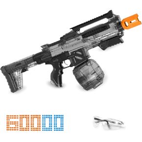 Electric Gel Blaster Full Automatic Splatter Gel Ball Blaster Outdoor Activities Team Game Ages 14+ (Black)