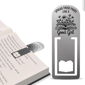 Book Lovers Gift – Custom Metal Bookmark for Women Who Love Spicy Books – Funny Book Accessories, Booktok Bookmark, Dark Romance Bookish Reading Gift