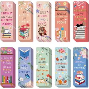 100 Pcs Book Lover Bookmarks Double-Sided Bookmarks for Reading Women Book Lover Bookmarks Cute Funny Bookmarks for Reading Book Accessories for Women(Book Lover)