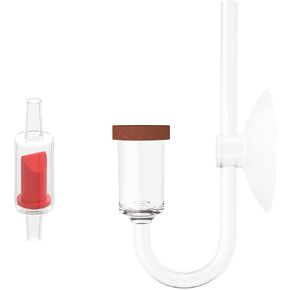 CO2 System Accessories for Fish Tank Suction Cup Fine Mist CO2 Diffuser for Aquarium Plants (17mm)