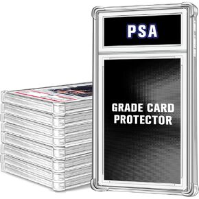 Graded Card Protector 8 Pack, Standard PSA Slab Case, TPU Air Cushion Edge Protectors for PSA Slabs