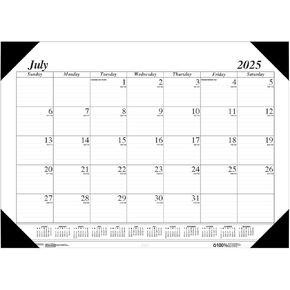 House of Doolittle 2025-2026 Monthly Desk Pad Calendar, Academic, Economy, 22 x 17 Inches, July - August (HOD12502-26)