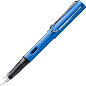 LAMY AL-star oceanblue - Fountain Pen with ergonomic grip & polished steel nib in size EF - lightweight aluminum body - including LAMY T 10 blue cartridge - Right-Handed