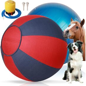 25" Herding Ball for Dogs, Herding Dog Toys with Hand Pump for Australian Shepherd,Toys for Play and Exercise,Large Dog Ball for Cattle Collie Dogs Horse with Cover