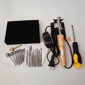 DIY Electric Flower Maker Set - Adjustable Temperature Fabric Flower Tools for Petal Modeling and Ironing Leaves - Create Beautiful Artificial Flowers Effortlessly