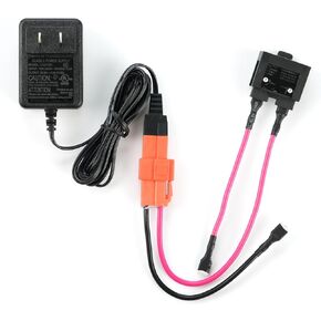 Universal 12V Charger for Kids Ride On car and Battery Wire Compatible with BMX X6, Kid TRAX GMC, Wal-Mart, Moto ATV Quad Electric Vehicle 12 Volt Battery Charger for Ride On Toys Adapter Square Plug