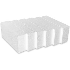 Craft Foam Blocks 6 Pack - 2x4x8 - Made in USA - Foam Rectangles for Floral Arrangements, Art Projects, Crafting, Modeling, Sculpting, and DIY Projects