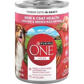 Purina ONE Tender Cuts Skin & Coat ​​Chicken & Brown Rice Wet Dog Food - 13 oz. Can