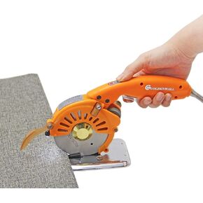 CGOLDENWALL CLOTARY CURSER Cutter Cutter Cutter Cutter Clotter Cutter Machine Leacher For Multi-Rayer Cloth Leather Paper 5 بوصة مستديرة وضوء LED (نطاق القطع: .5 ملم)