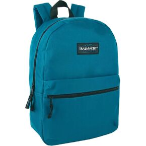 Trail maker Classic 17 inch Backpacks with Adjustable Padded Straps | School Backpacks for Girls, Boys (Black)