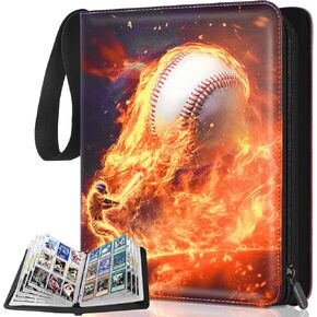 Kitoyz Trading Card Binder ، 900 Pockets Baseball Card Card Holder لتخزين البطاقات ، رابط مجموعة بطاقة Pock Pock