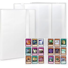 Card Binder 9 Pocket, PP Cover Trading Card Binder for 360 Cards, Sturdy Card Collection Album, Card Holder Folders for MTG, TCG, Game Cards & Sports Cards (Black)