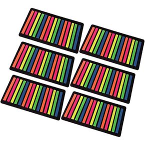 Homoyoyo Book Tape Highlight Strips Reading Strips Adhesive Page Flags Highlight Markers School Supplies