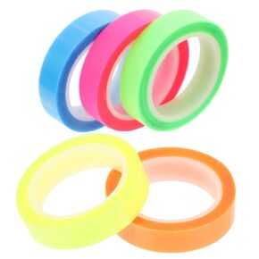 Highlighting Tape Roll 5 Pack Office Tape Refills Book Annotation Tabs Note Tabs Page Markers for Reading Aesthetic Filing Product