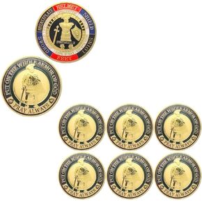 Armor of God Coin of Challenge Coin,Full Armor of God Prayer Commemorative Collector Coins for Christian Church School (12)