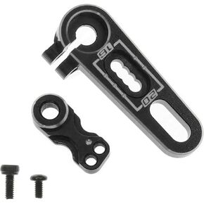 7075 Aluminum 25T Adjustable Steering Servo Arm Horn 15.5-20mm Compatible with RC Car SCX10 TRX4 Airplane Servo Parts(Blue)