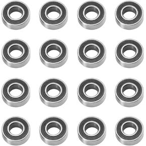 RC Spare Part Compatible with Tamiya for BBX BB01 for Tamiya 1/10 RC Car Upgrade Parts Accessories 16pcs Sealed Bearing Kit(Blue)