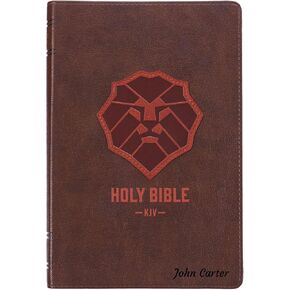 Personalized Thin Faux Leather NIV Kids Bible with Custom Name at Lower Right Corner in Black | Medium Print Size | Religious Gift for Church, School or Bible Study | Pink Hearts