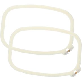 Veemoon 2pcs Plastic Embroidery Hoops for Cross Embroidery Circles for Craft Projects Easy Fixing and Display