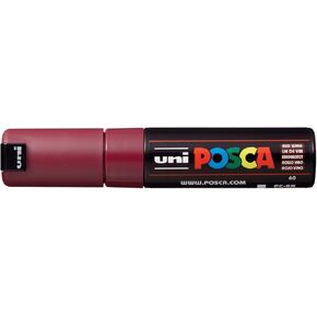 Posca Acrylic Paint Marker, Broad Chisel, Red Wine
