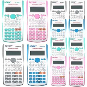 12 Packs Scientific Calculator Bulk,2-Line Engineering Science Calculator Statistical Multi-Function Ideal for Student Teacher School Finance Construction Business Office (4Colors)