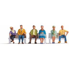 Noch 15532 Sitting People 6/ H0 Scale Figures