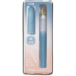 Pilot Fountain Pen, Kakuno, Madoromi (Soothing) Color Series, Medium Nib, Light Blue, PFKA-1MDLBM