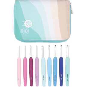 KnitPro Waves 2.0 Grade Multicolor Crochet Hooks Set - Hooks in Sizes 2mm to 12mm