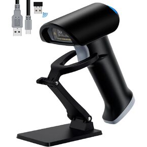 Topwise G1-B 1D 2D Wireless Barcode Scanner with Holder