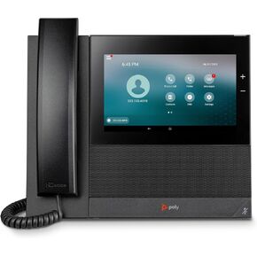Poly CCX 600 IP Phone - Corded - Corded/Cordless - Bluetooth, Wi-Fi - Desktop - Black - VoIP - 2 x Network (RJ-45) - PoE Ports
