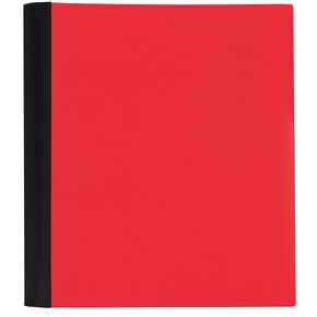 Office Depot® Brand Stellar Notebook With Spine Cover, 8-1/2" x 11", 5 Subject, College Ruled, 200 Sheets, Red