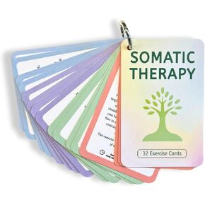 Somatic Therapy Cards for Nervous System Regulation – Self-Care & Coping Skills Exercise for Mental Health Therapists, Mindfulness & Anxiety Relief Tools, Ideal Mental Health Gifts & Therapy Games