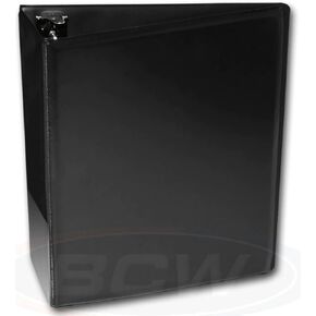 BCW 1-ALB3C-PL-BLK 3 Inch Album - Plain - Black