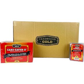 Card Saver 2 - Premium Trading Card Storage Box, Semi-Rigid Holder for Baseball Cards, PSA Dealers, Sports Collectibles - 2000 Count Full Case, 3"x4" with 1/2" Lip
