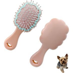 Gentle Cloud Air Cushion Brush Small Dogs Grooming with Gift Box, Fit for Yorkie, Shih Tzu, Pomeranian, Maltipoo, Maltese, Toy poodle, Puppy Essentials (Pink)
