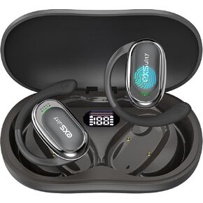 AI Real Time Language Translation Earbuds, 3-in-1 HD Sound Open-Ear Translator Earphones 144 Languages & 8 Offline & 5 Translation Modes for iOS & Android(Black)
