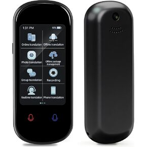 Language Translator Device No WiFI Needed, Portable AI Translator with 139 Languages Support ChatGPT Offline Voice Photo Audio Translation, High Accuracy Translator Device for Travel Business Learning