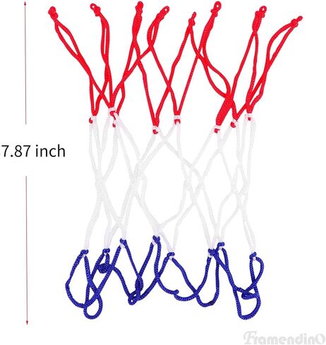 Framendino, 8 Pack Mini Basketball Net Replacement 8 Loop Small Basketball Hoop Net for Sports in Saudi Arabia