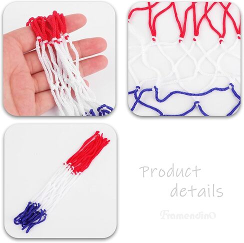 Framendino, 8 Pack Mini Basketball Net Replacement 8 Loop Small Basketball Hoop Net for Sports in Saudi Arabia