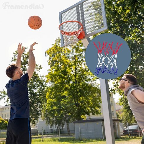 Framendino, 8 Pack Mini Basketball Net Replacement 8 Loop Small Basketball Hoop Net for Sports in Saudi Arabia