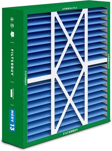 فلتر هواء Filterbuy 20x25x6 MERV 13 Optimal Defense (عبوة واحدة)، مرشحات هواء فرن HVAC AC مطوية لـ Aprilaire Space-Gard 201/2200 / 2250 & Lennox (الحجم الفعلي: 19.75 × 24.25 × 6.00 بوصة) in Saudi Arabia