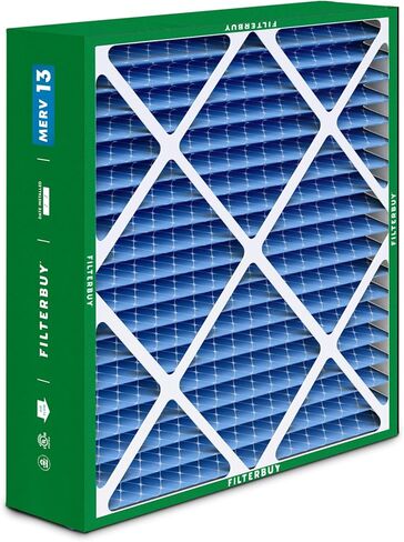فلتر هواء Filterbuy 20x25x6 MERV 13 Optimal Defense (عبوة واحدة)، مرشحات هواء فرن HVAC AC مطوية لـ Aprilaire Space-Gard 201/2200 / 2250 & Lennox (الحجم الفعلي: 19.75 × 24.25 × 6.00 بوصة) in Saudi Arabia