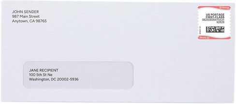 NetStamps 800 Pack (4 Roll) تسميات بريد قابلة للطباعة (اشتراك Stamps.com مطلوب) - طباعة البريد المعتمدة - طابعات Inkjet & Laser - الأعمال والشخصية والمنزل in Kuwait