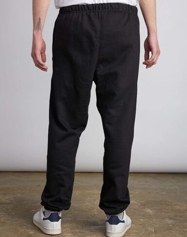 Champion Men's Everyday Elastic Hem Fitted Ankle Cotton Pants, LiteGrey, L in Saudi Arabia