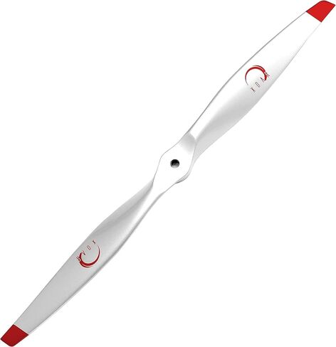 XOAR PJM-E 16x8 White Red Tips Electric RC Airplane Propeller. 16 Inch 2 Blade White Wood Prop for Electric RC Plane in Saudi Arabia